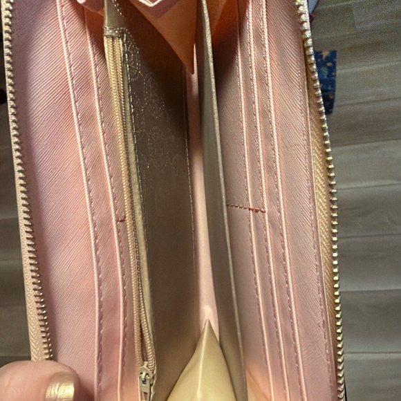 Michael Kors Jet Set Saffiano Leather Wallet – Light Pink Zip-Around - Picture 2 of 2